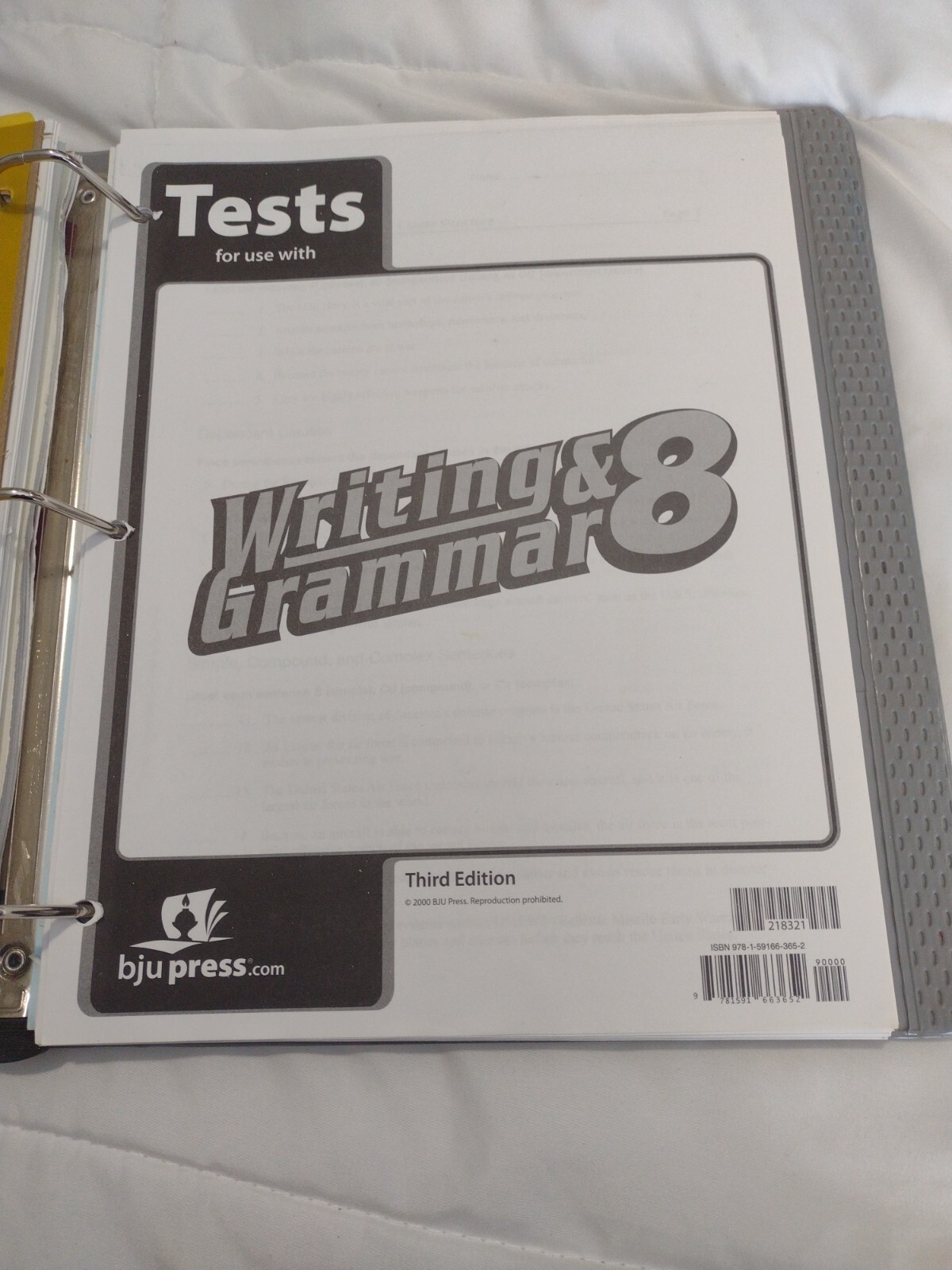 writting and grammer third edition with cd rom bju press isbn 9781-591-66368