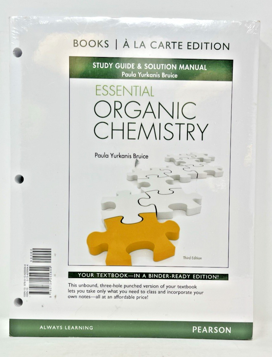 Essential Organic Chemistry Study Guide and Solution Manual SHIPS FREE in US