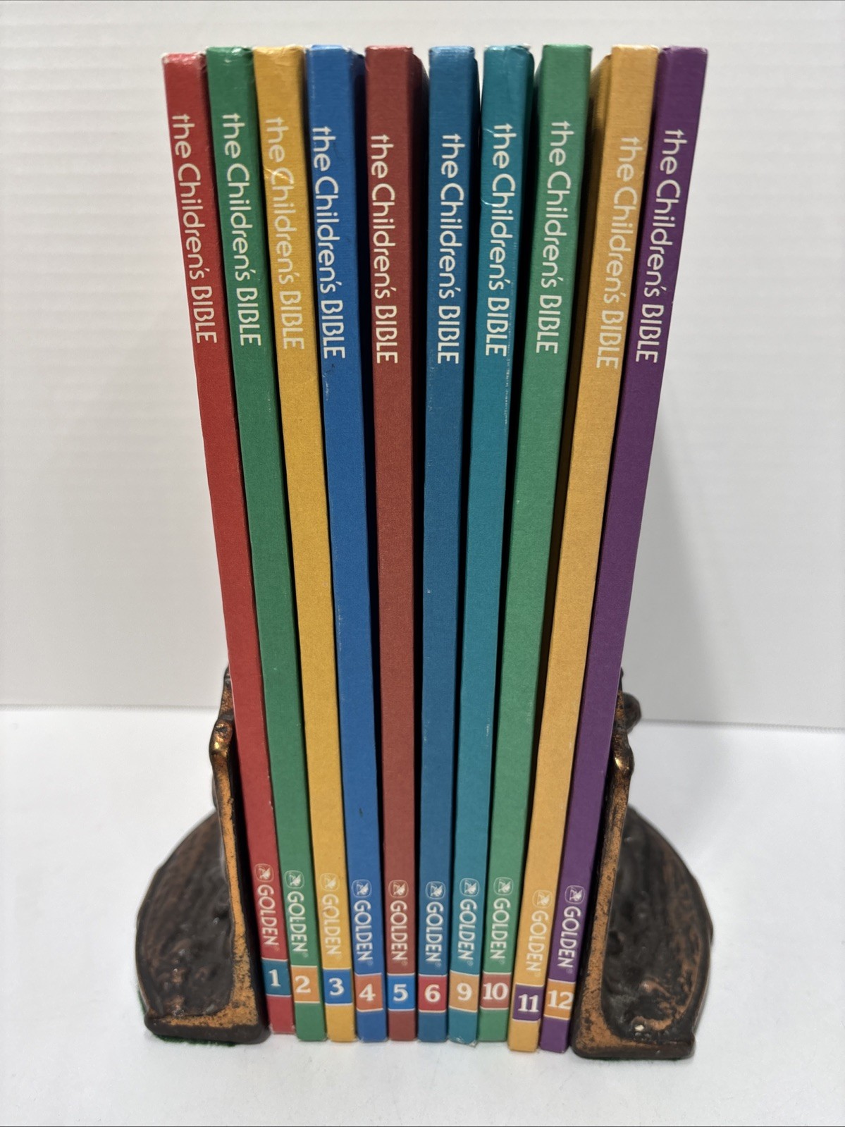 The Childrens Bible Volumes 1-12 Minus Volumes 7&8(Lot Of 10) Golden Books Vtg