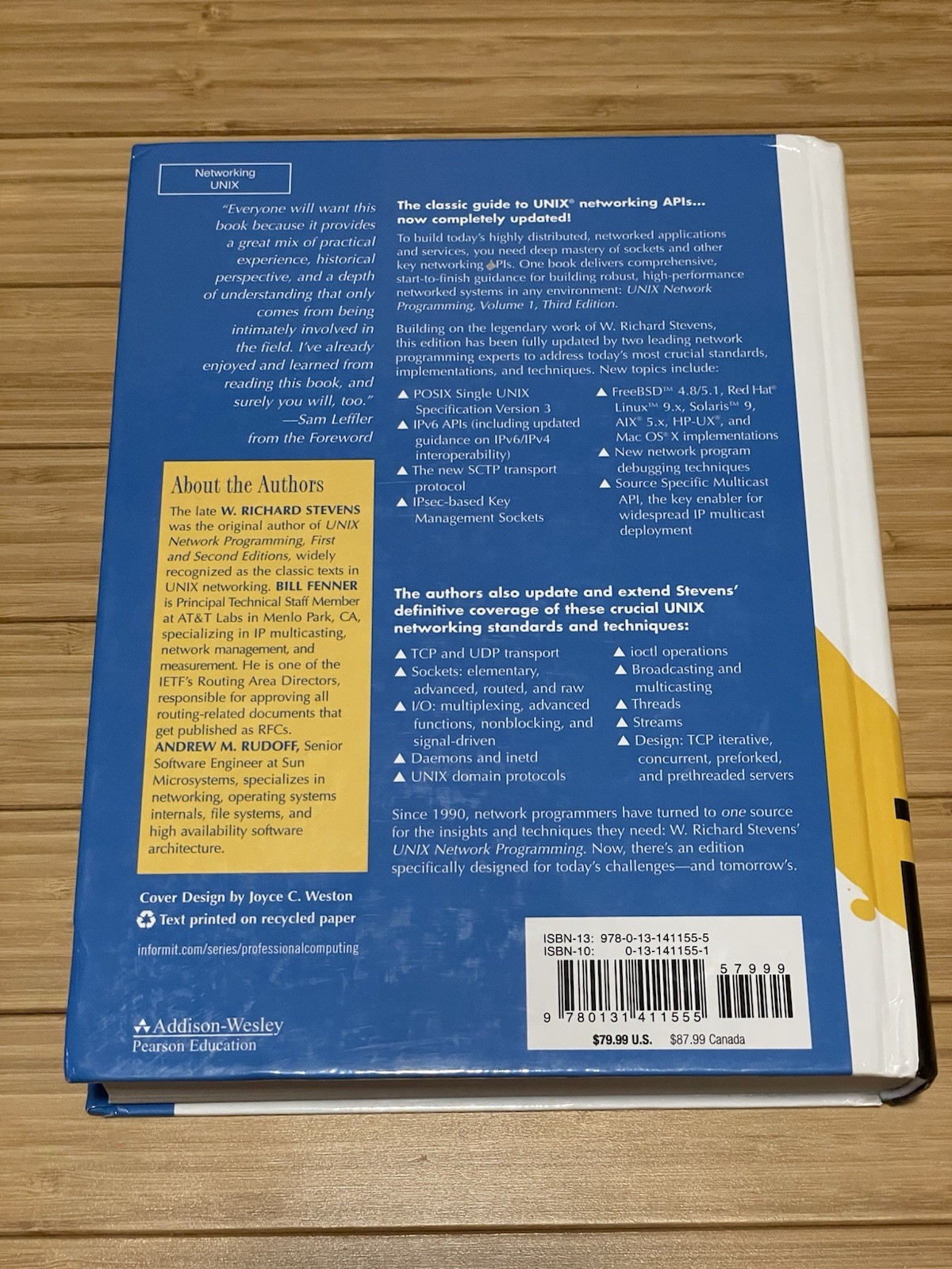 UNIX Network Programming: The Sockets Networking API, Volume 1, 3rd Ed. Stevens