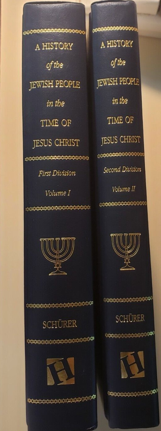 History of the Jewish People in the Time of Jesus Christ 1st D.Vol.1,2nd D.Vol.2