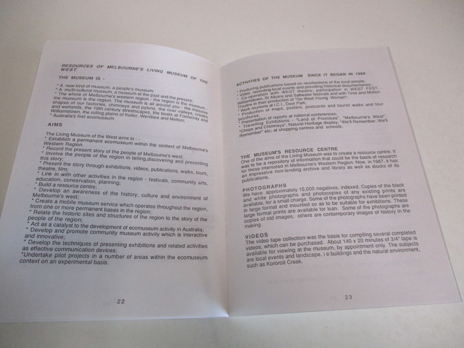 Explore Melbourne’s West: A Resource Handbook – Ford & Dennis – 24 Pages – 1987