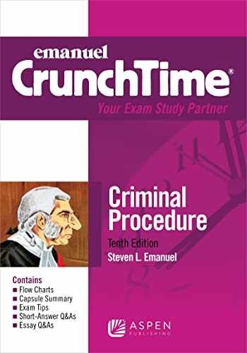 Emanuel CrunchTime for Criminal – Paperback, by Emanuel Steven L. – Acceptable
