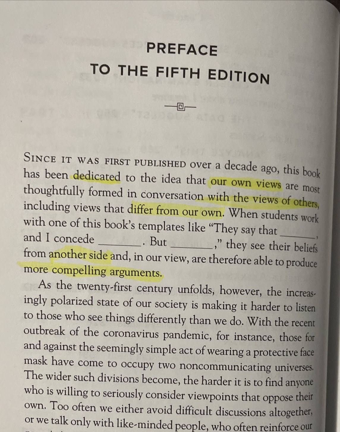 They Say / I Say (Fifth Edition) – Paperback By Graff, Gerald –
