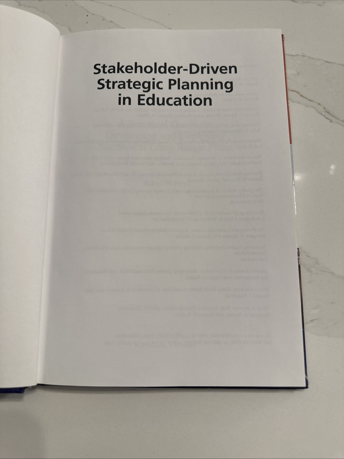Stakeholder-Driven Strategic Planning in Education by Robert W. Ewy