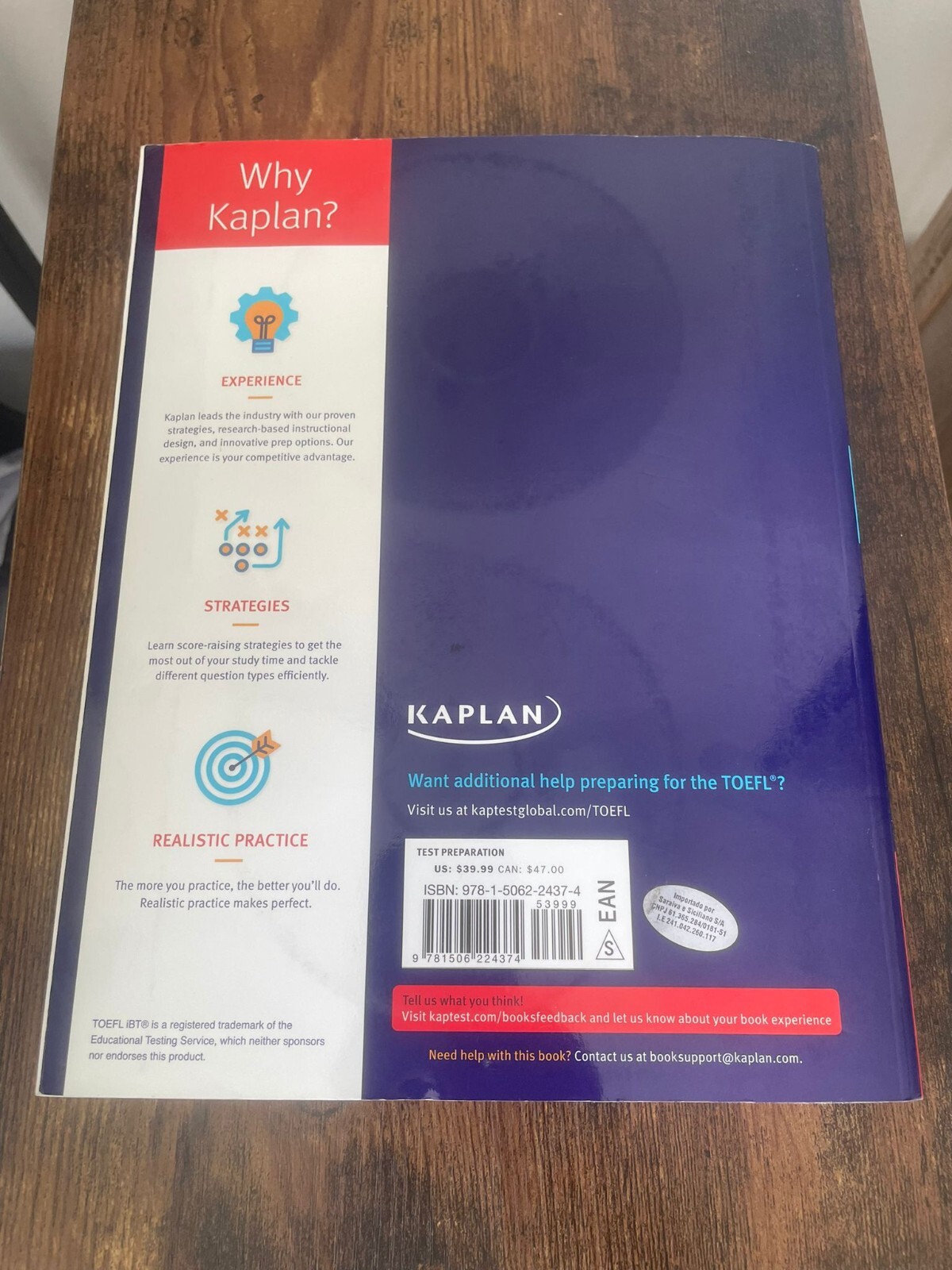 Kaplan Test Prep Ser.: TOEFL IBT Prep Plus 2018-2019 : 4 Practice Tests + Online