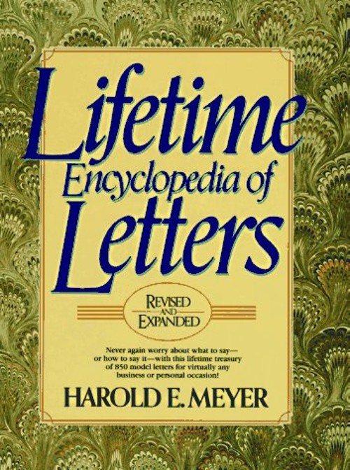 Lifetime Encyclopedia of Letters Compact Disc Harold E. Meyer