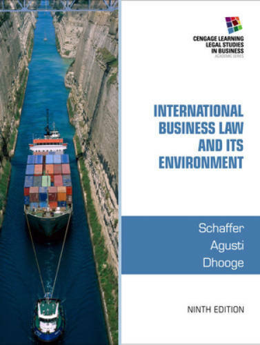 International Business Law and Its Environment – Hardcover – GOOD