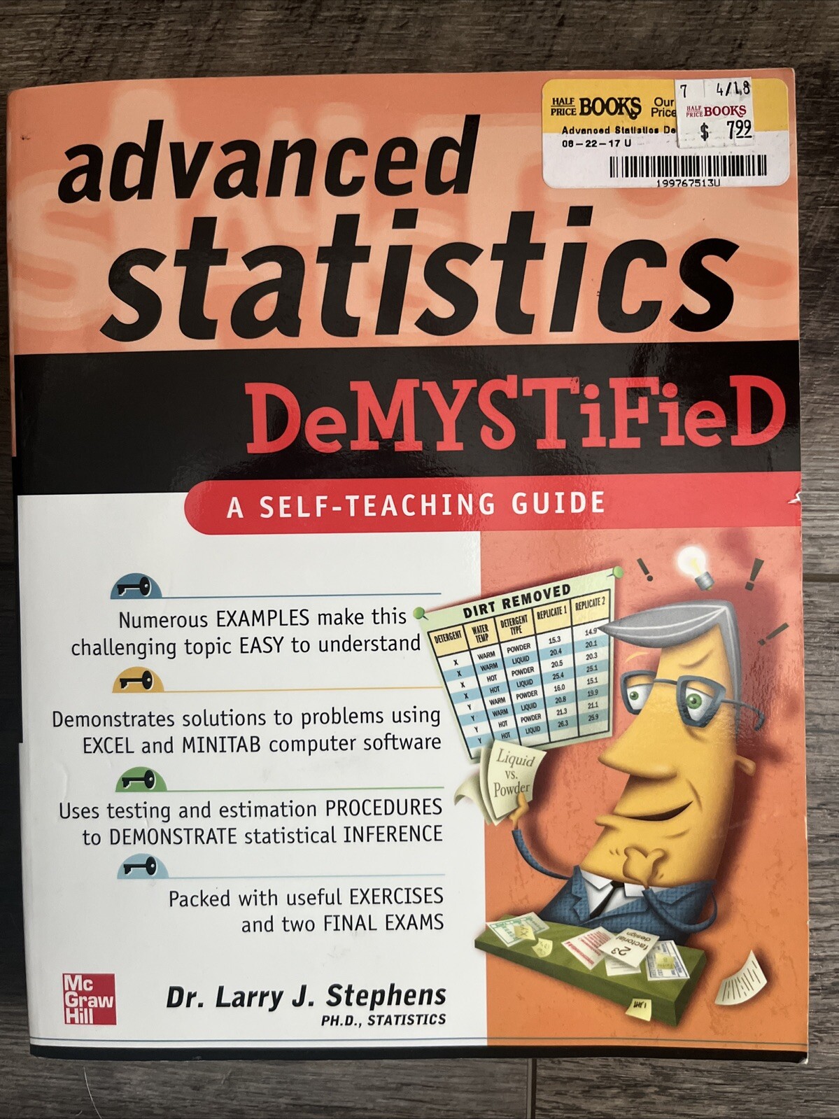 Advanced Statistics Demystified by Larry J. Stephens (2004, Trade Paperback)