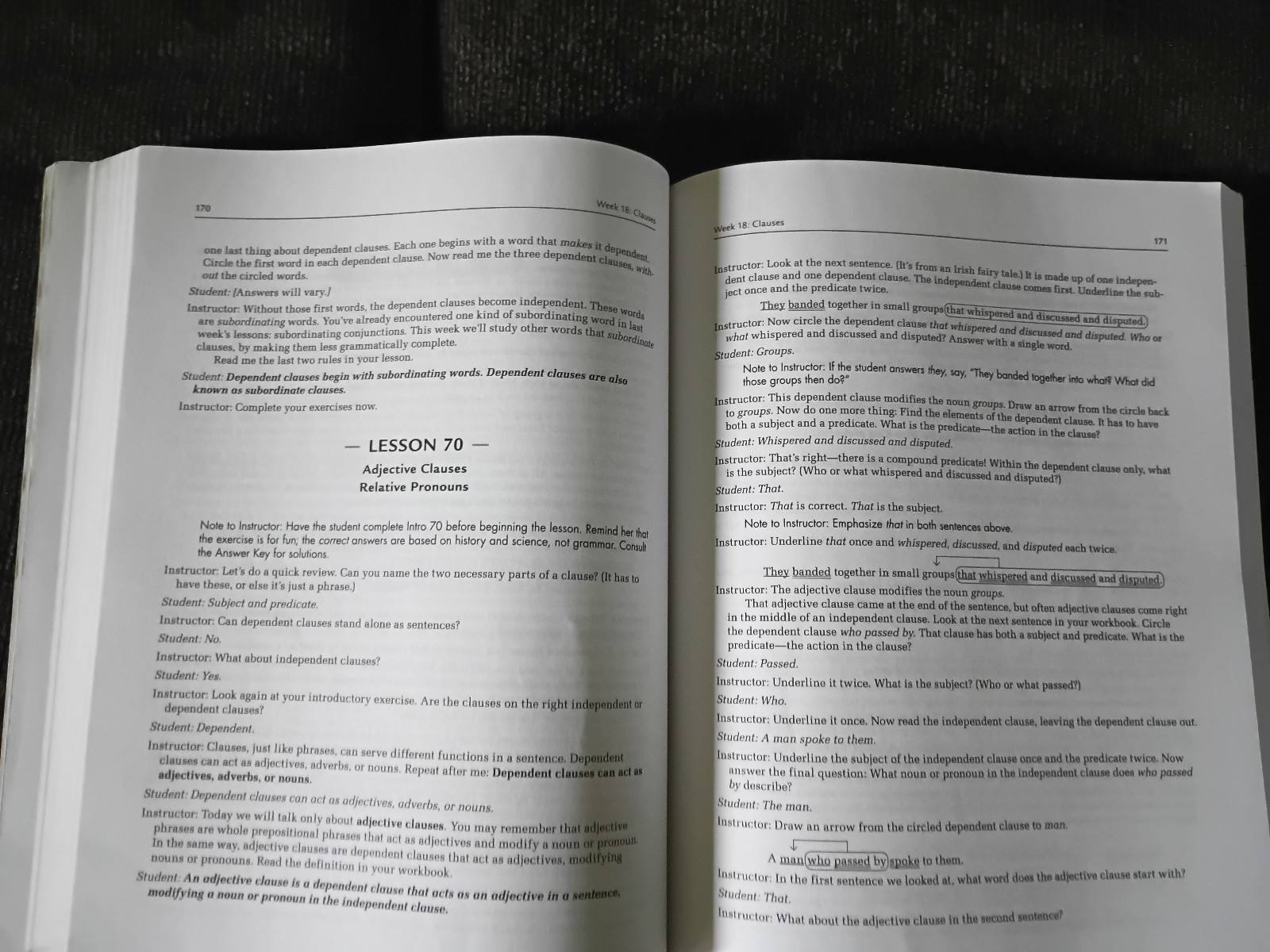 Grammar for the Well-Trained Mind Lot 3/Core Instructor Text/Workbook/Answer Key
