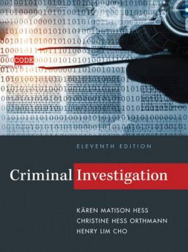 Criminal Investigation – Hardcover By Hess, KÃ¤ren M. – VERY GOOD