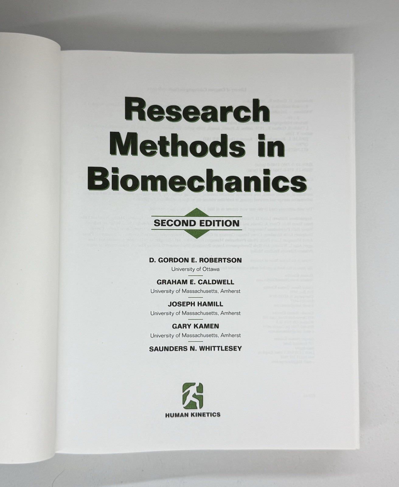 Research Methods in Biomechanics Second Edition Human Kinetics
