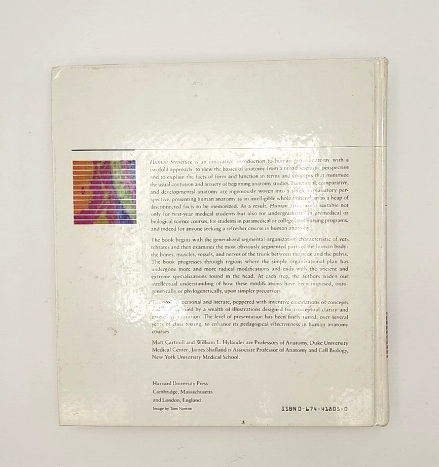 Human Structure Matt Cartmill William L. Hylander James Shafland 1987 Harvard