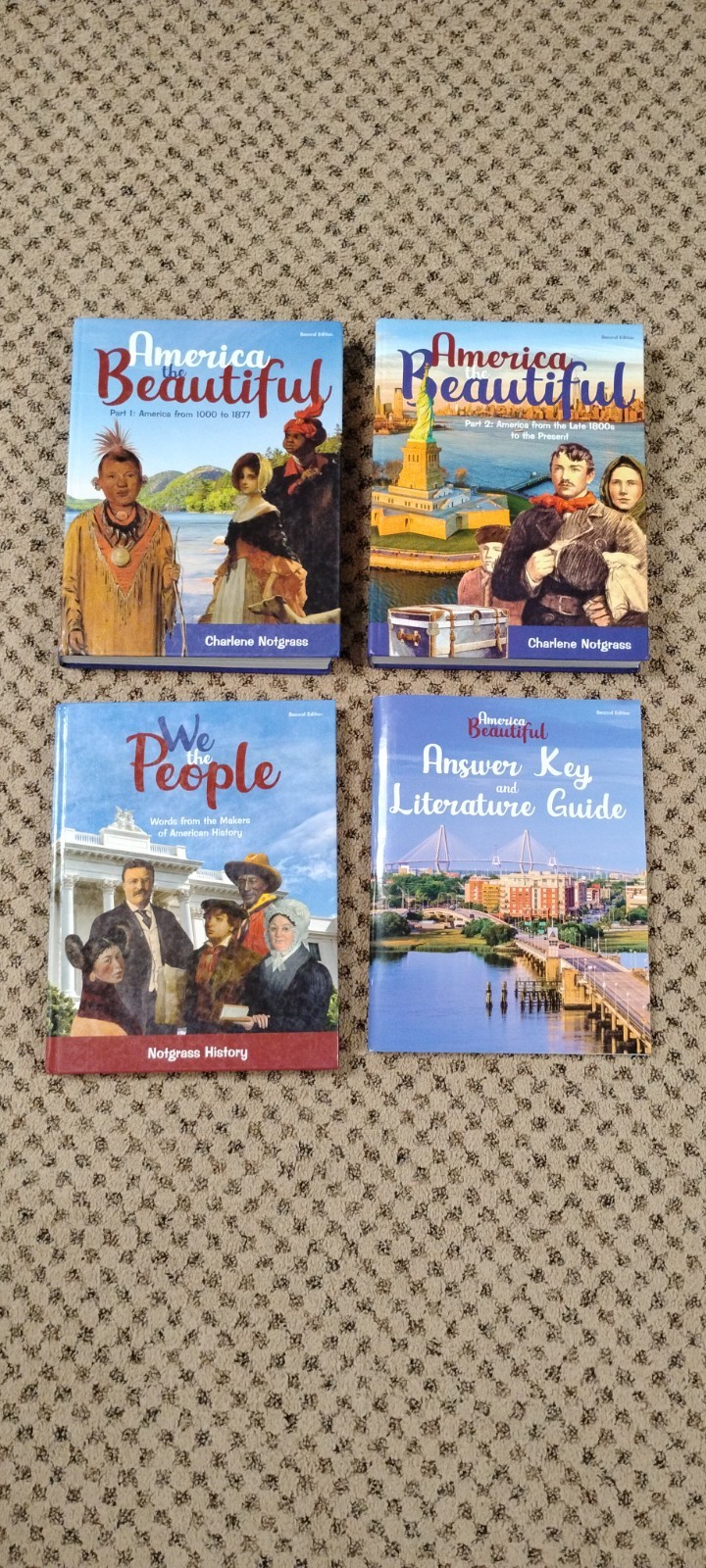 Notgrass History America the Beautiful set (Middle School) Like New Condition