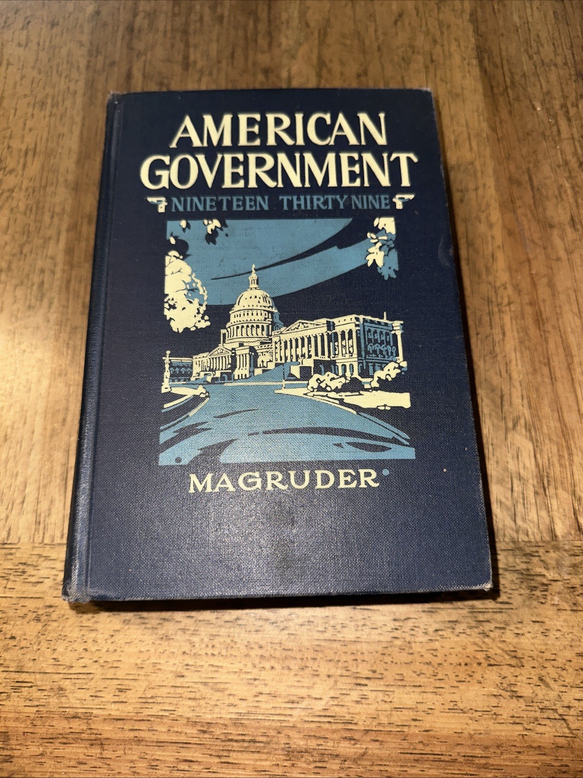 Magruder American Government 1943 Allyn & Bacon Hardcover High School Textbook
