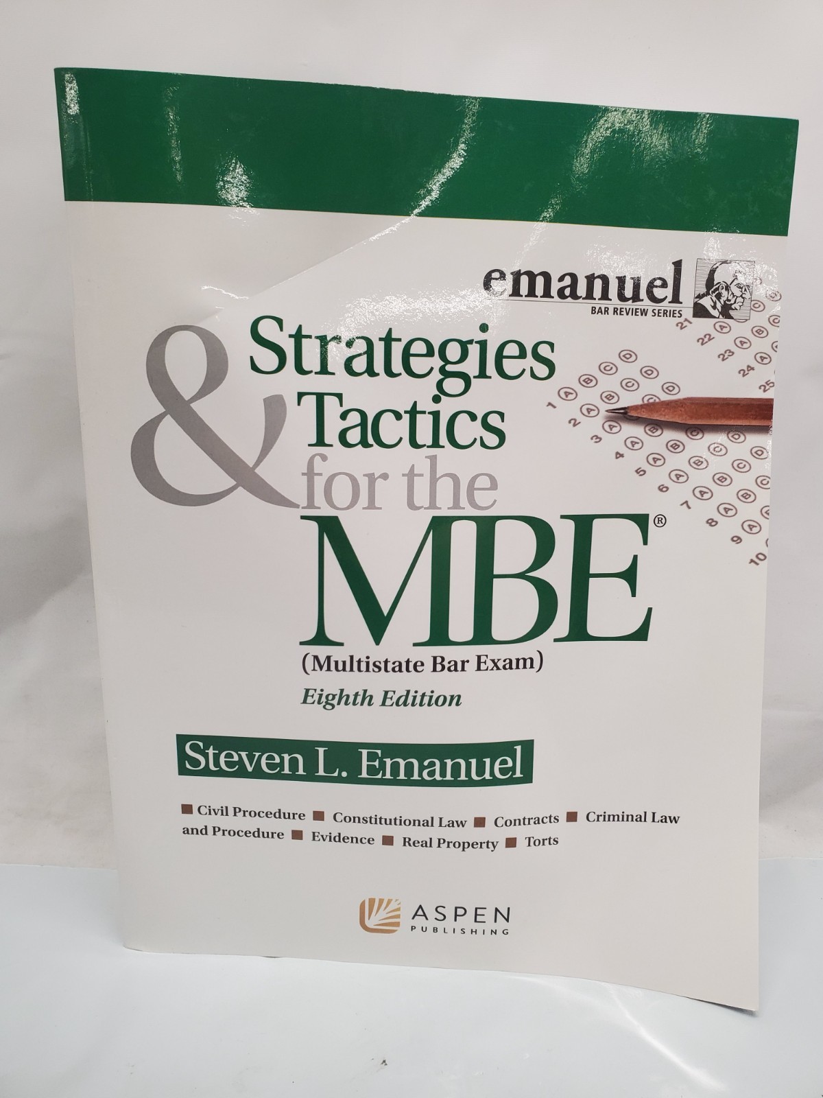 Strategies & Tactics for the MBE – Emanuel Bar Review *Pre-Owned *Warped Pages
