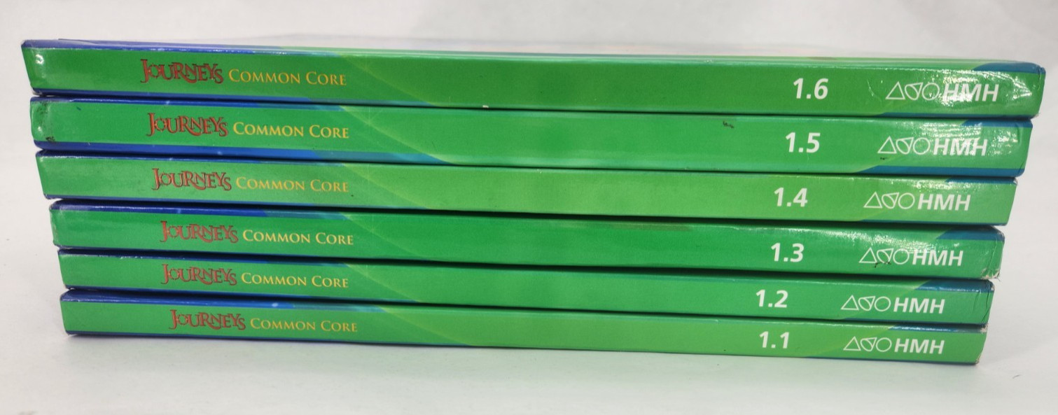 Journeys Common Core ~ 1st Grade Vol 1-6 ~ Lot of 6 ~ HB ~ Textbooks Reading