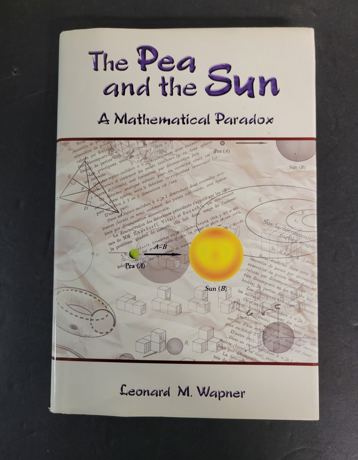 THE PEA AND THE SUN Mathematical Paradox by L. Wapner (2005, HCDJ) VERY GOOD