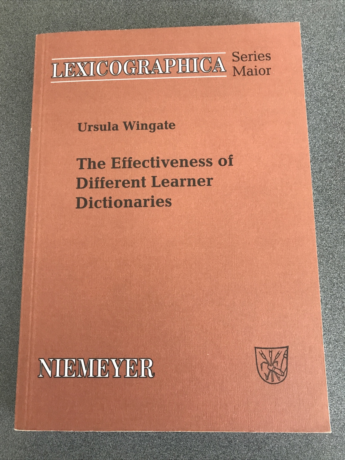 RARE BOOK The Effectiveness of Different Learner Dictionaries (Lexicographica)
