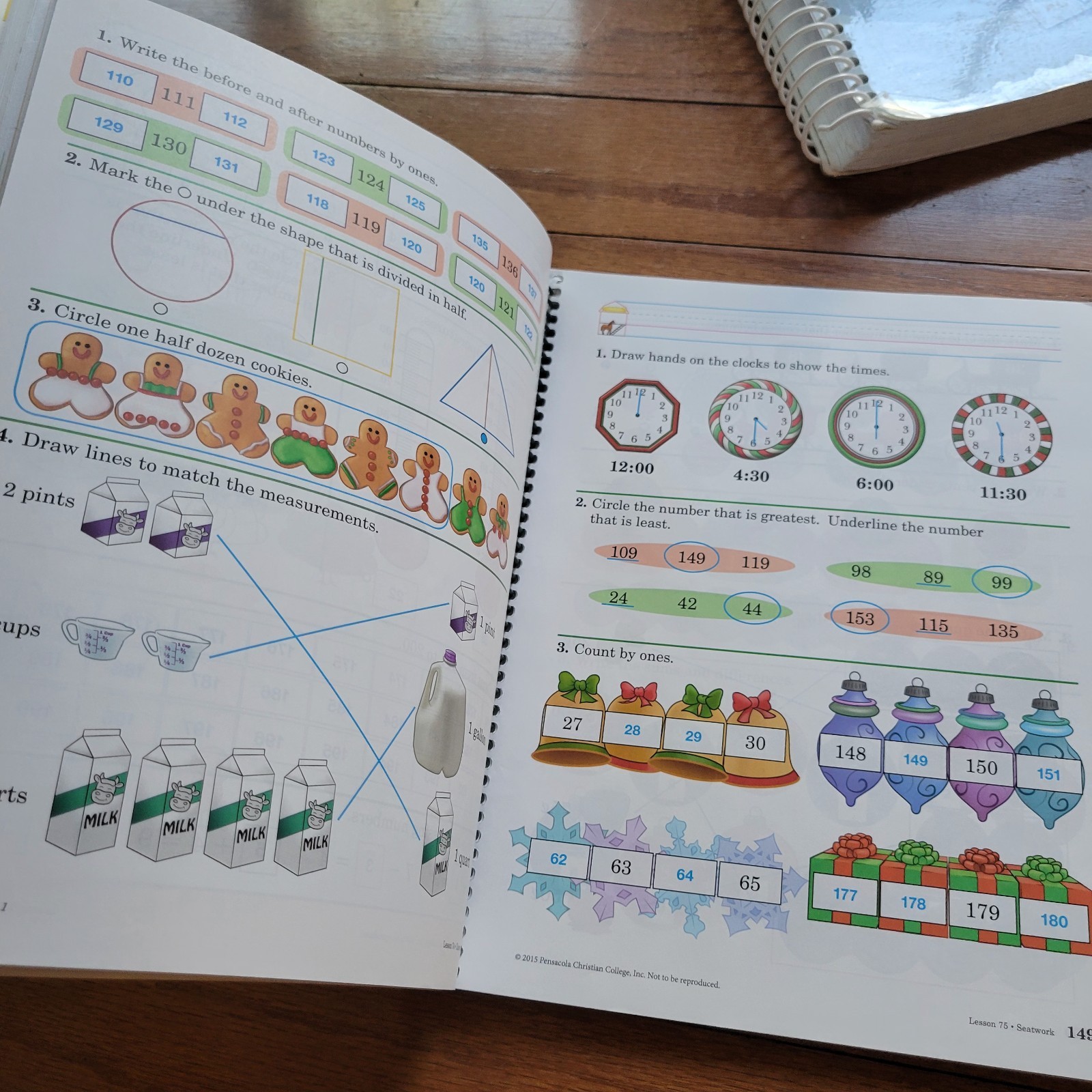 Abeka 1st Grade Math & Language Arts Teacher’s Answer Keys, 10 Books