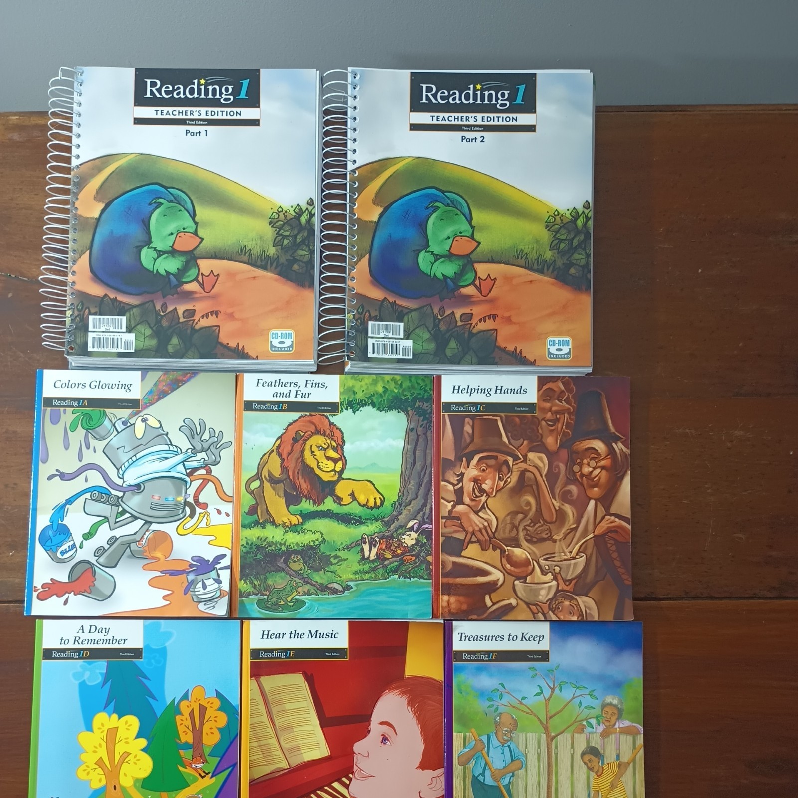 Bob Jones Press Reading 1st Grade Student Text 1A-1F Set Third Edition + Teacher