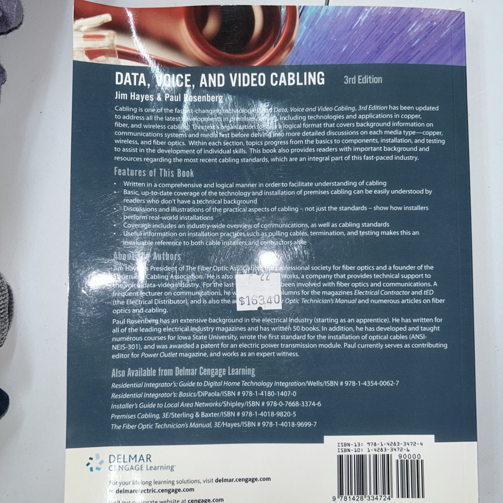 Data, Voice and Video Cabling by Paul Rosenberg and Jim Hayes (2008, Trade…