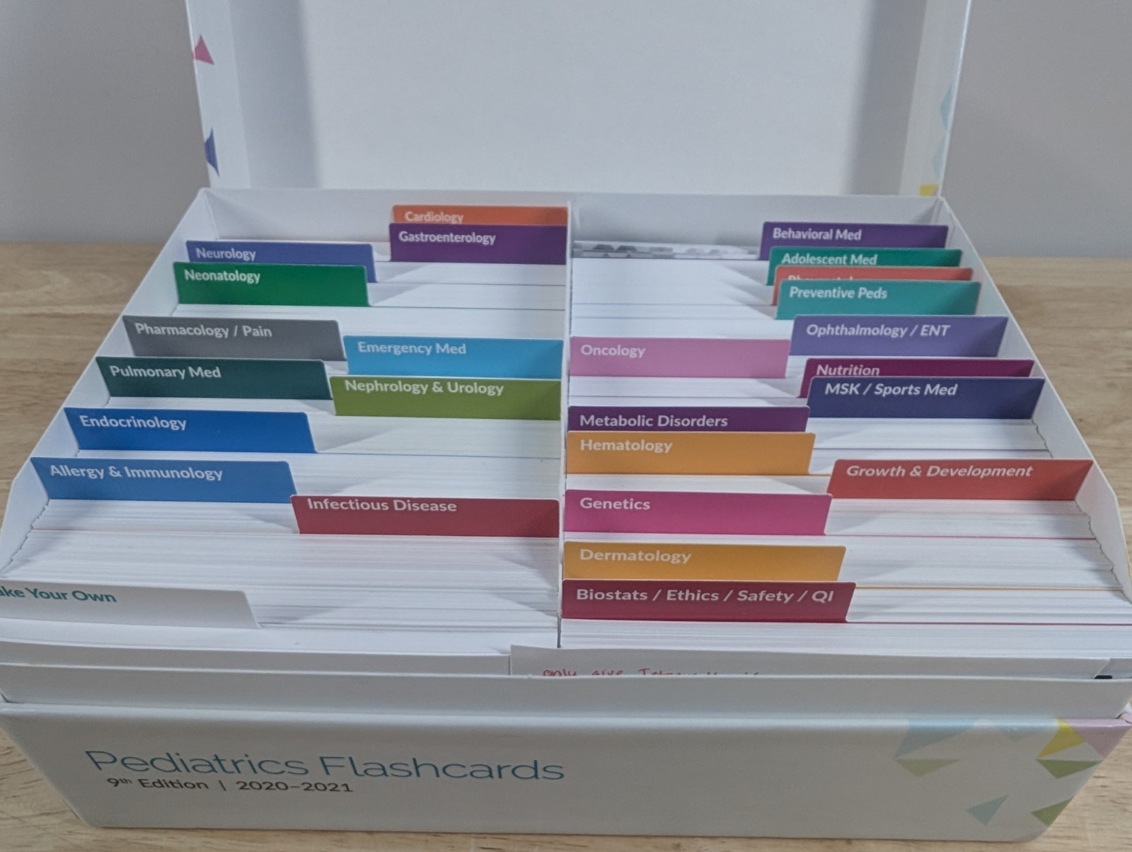 MedStudy Pediatrics Flash Cards 9th Edition 2020-2021 – Used