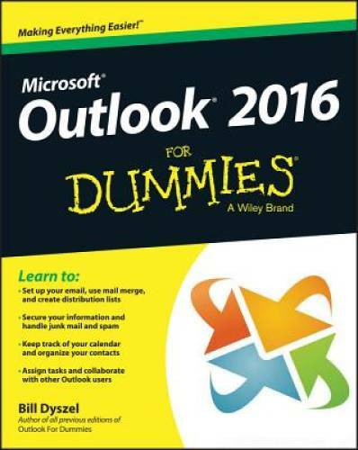 Outlook 2016 For Dummies (Outlook for Dummies) – Paperback – GOOD