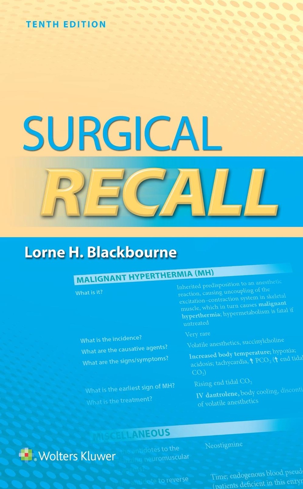 Surgical Recall by Lorne Blackbourne (English) Paperback Book