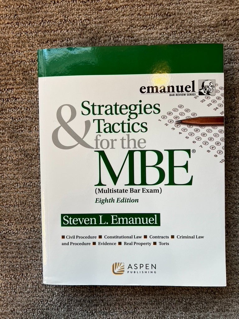 Strategies and Tactics for the Mbe: Multistate Bar Exam (8th Edition) NEW