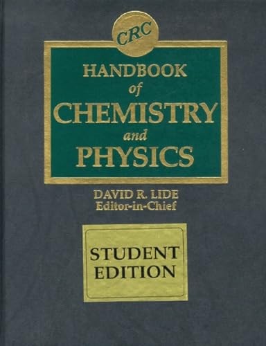 CRC Handbook of Chemistry and Physics: Special Student Edition, 77th Edition