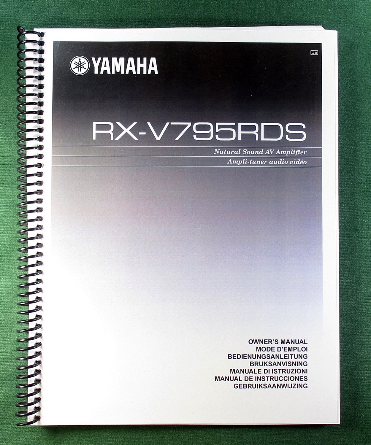 Yamaha RX-V795RDS Instruction Manual: 88 Pages & Protective Covers!
