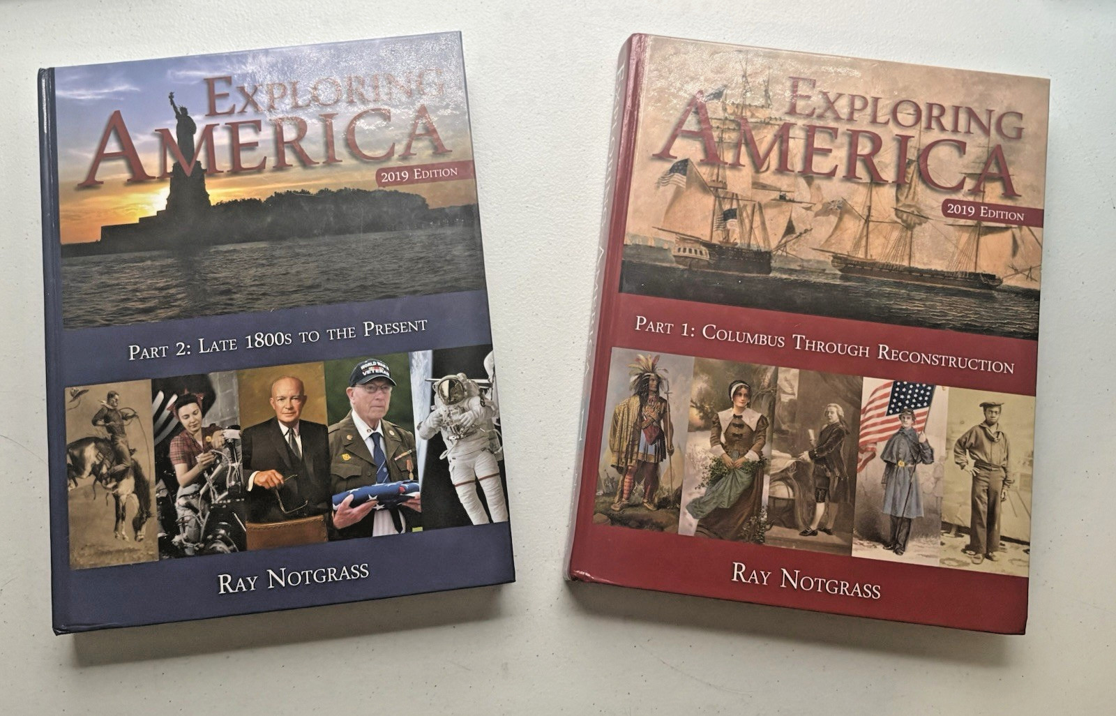 Exploring America Textbooks 2019 Edition – Ray Notgrass Part 1 and Part 2