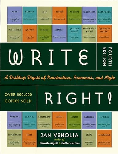 Write Right!: A Desktop Digest of Punctuation, Grammar, and Style – VERY GOOD