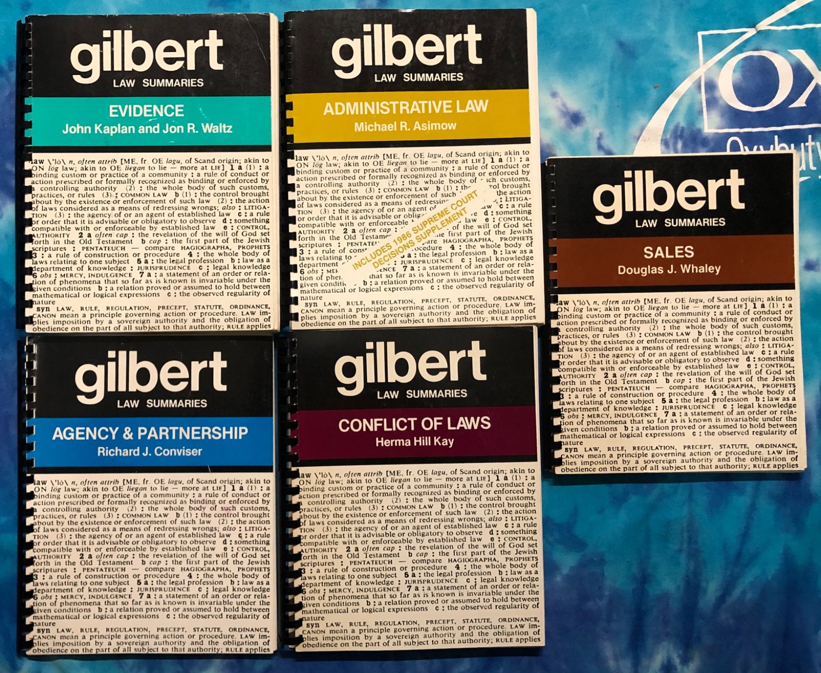 Gilbert Law Summaries / Lot of 5 / 1980’s editions