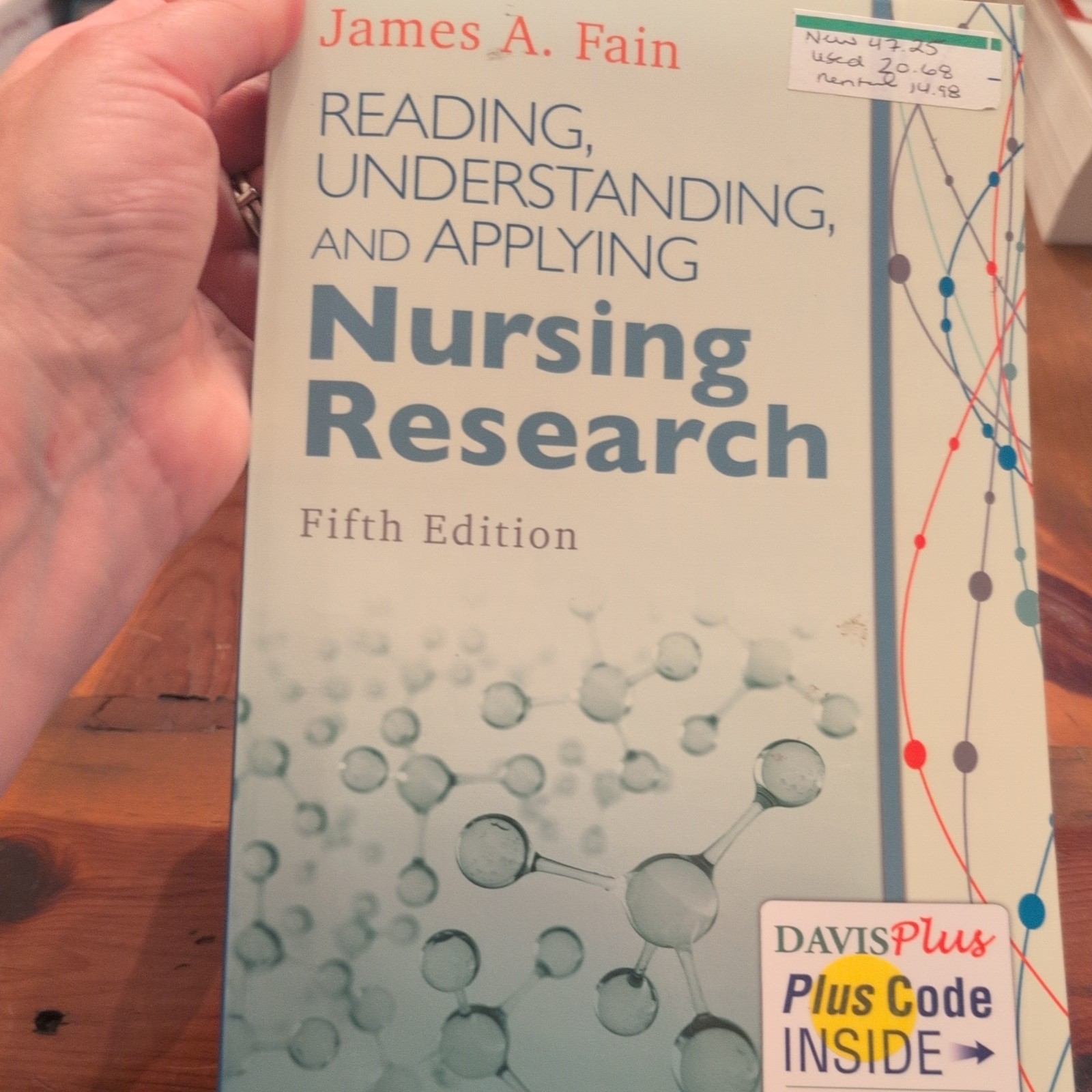 Reading, Understanding, and Applying Nursing Research by James A. Fain (2017,…