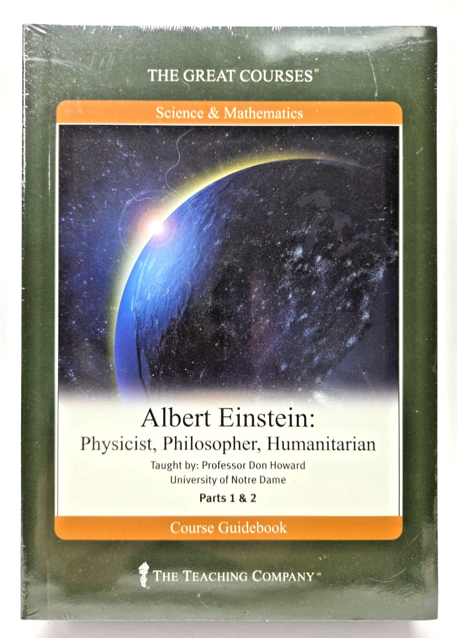 Albert Einstein 4 DVD Set Course Guidebook Parts 1 & 2 Great Courses New Sealed