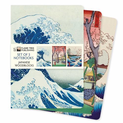Japanese Woodblocks Set of 3 Standard Notebooks (Standard Notebook Collection),