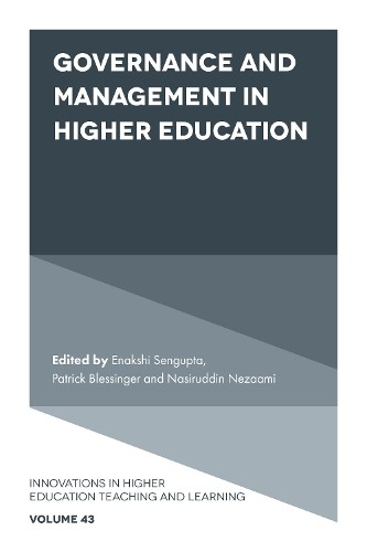 Enakshi Sengupta Governance and Management in Higher Education (Hardback)