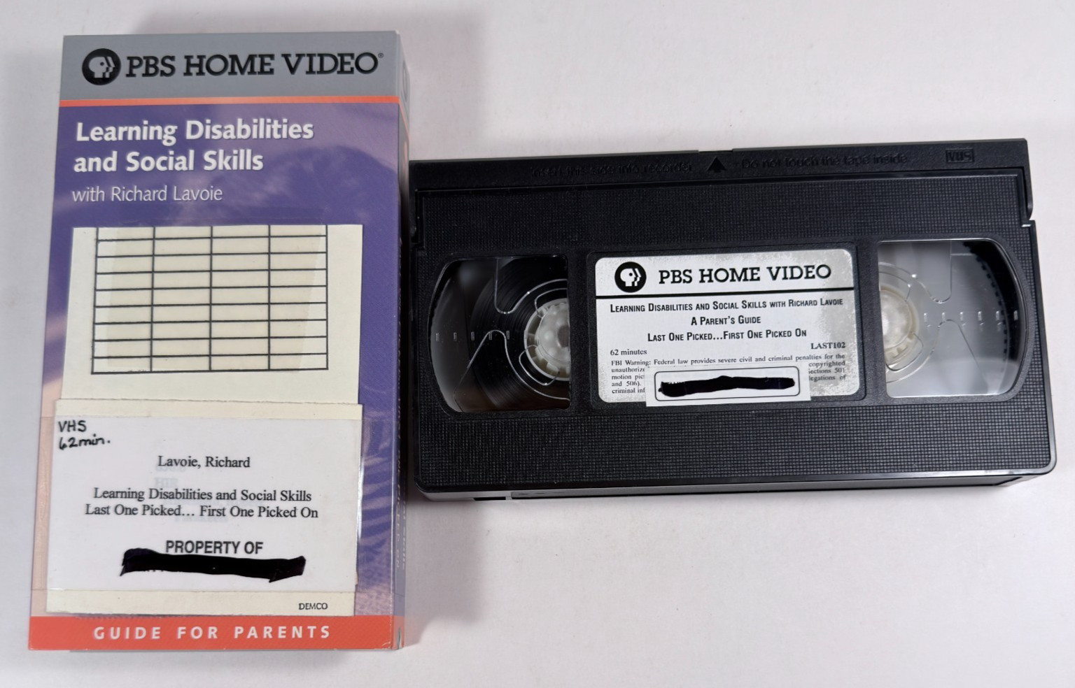 PBS Learning Disabilities Richard Lavoie VHS 2000 0780631846