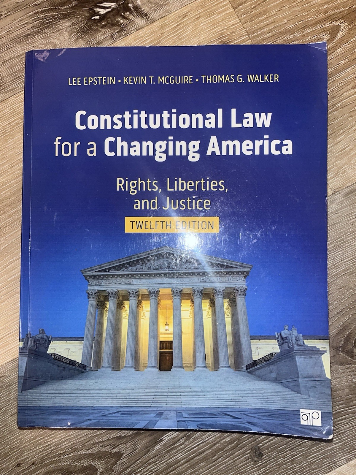 Constitutional Law for a Changing America Twelfth Ed Epstein CQ Press Paperback