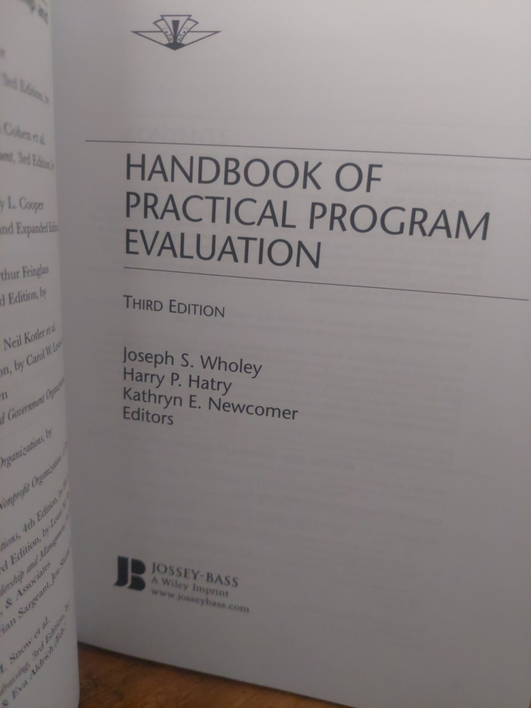 Handbook of Practical Program Evaluation (2010, Hardcover)