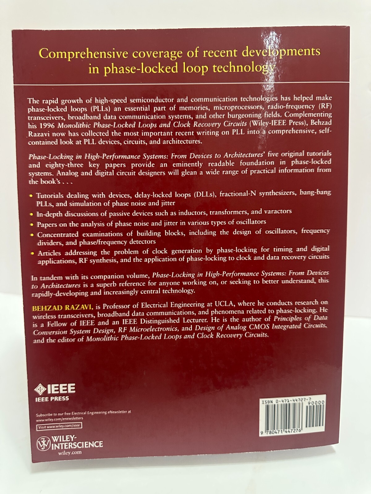 Phase-Locking in High-Performance Systems : From Devices …Behzad Razavi -2003