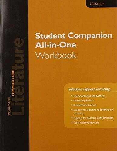 PEARSON LITERATURE 2015 COMMON CORE STUDENT COMPANION ALL-IN-ONE WORKBOOK – GOOD
