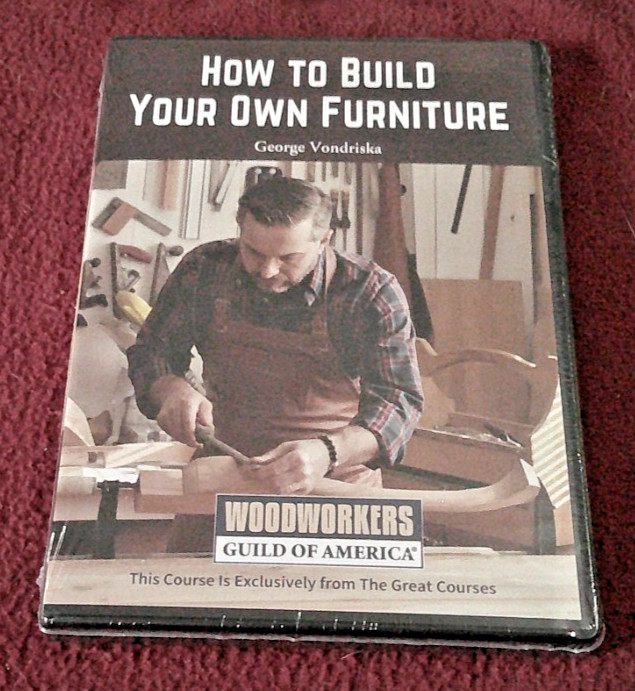 How to Build Your Own Furniture by George Vondriska NEW SEALED 4 DVD set