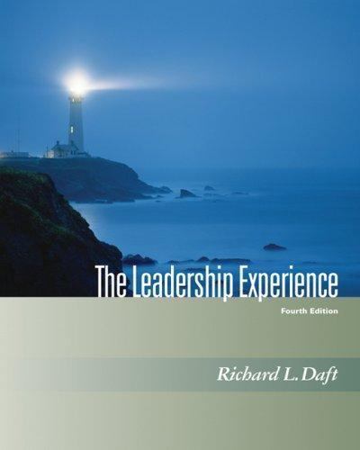 Leadership Experience by Richard L. Daft (2007, Trade Paperback)