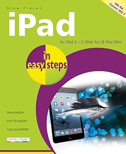 IPAD IN EASY STEPS By Drew Provan **Mint Condition**
