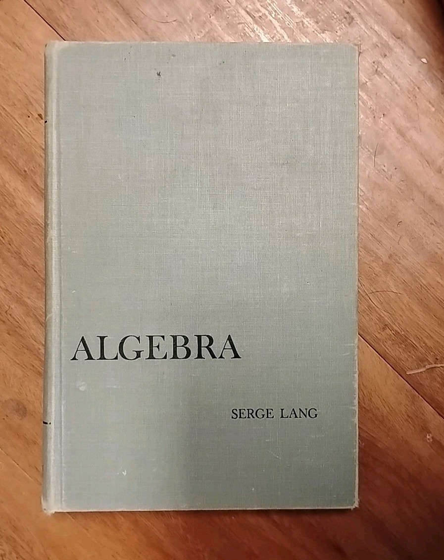 Algebra by Serge Lang (1965) 1st Edition Hardcover