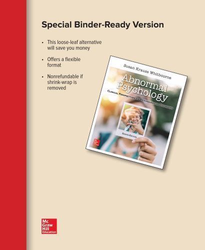 Looseleaf for Abnormal Psychology: Clinical Perspectives on Psychological…
