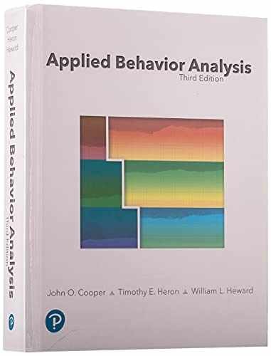 Applied Behavior Analysis – Hardcover, by Cooper John; Heron – Very Good d